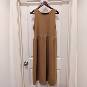 NWOT Camel/Ochre Tank Summer Dress L